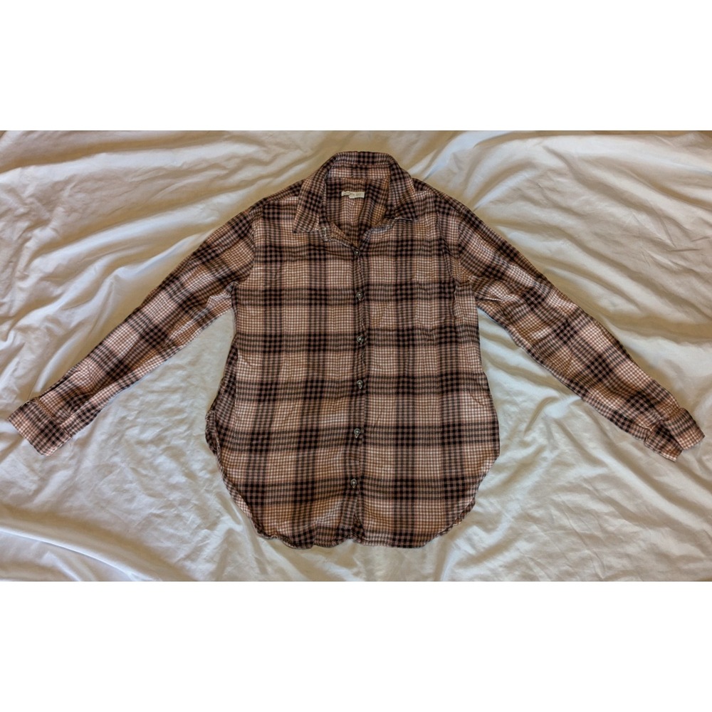 Copper Key Women's Flannel Long Sleeve Shirt Size Medium‎